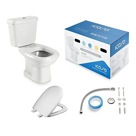 COMBO BACIA  C/ CAIXA ACOPL SABATINI BCO ICASA