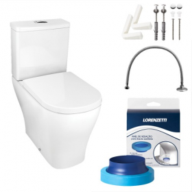 COMBO BACIA  C/ CAIXA ACOPL CLASS BCO LORENZETTI