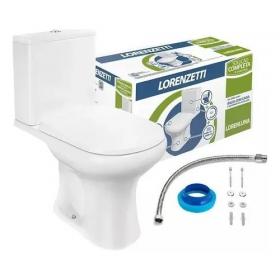 COMBO BACIA  COM CAIXA ACOPLADA LUNA BRANCO LORENZETTI